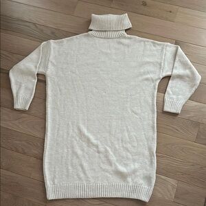 Topshop Cozy Cream Sweater dress